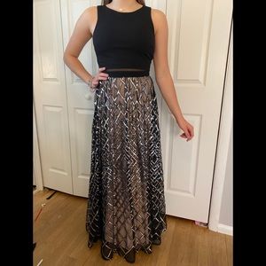 Black and Purple Dress by Say Yes to the Prom